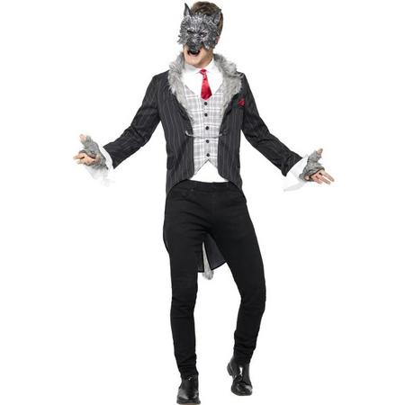 Weerwolf Kostuum | Luxe Grote Boze Wolf | Man | Medium | Halloween | Verkleedkleding